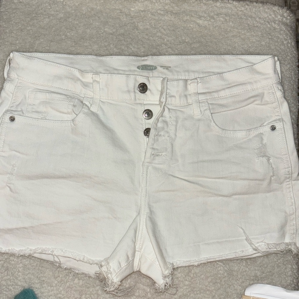 Old navy woman’s white denim shorts size 12